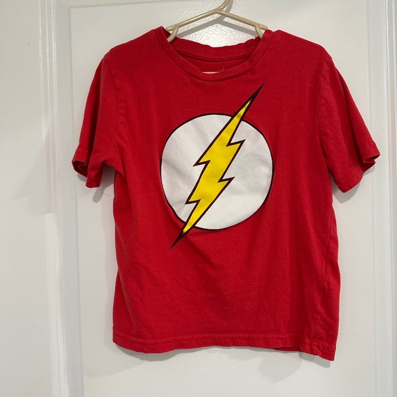 Kids DC Flash Short Sleeve Tee Size XS 4/5 100% Cotton - Picture 1 of 5